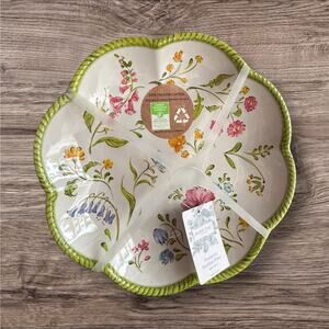Floral Dinner Plates melamine 10.5” Indoor Outdoor Garden